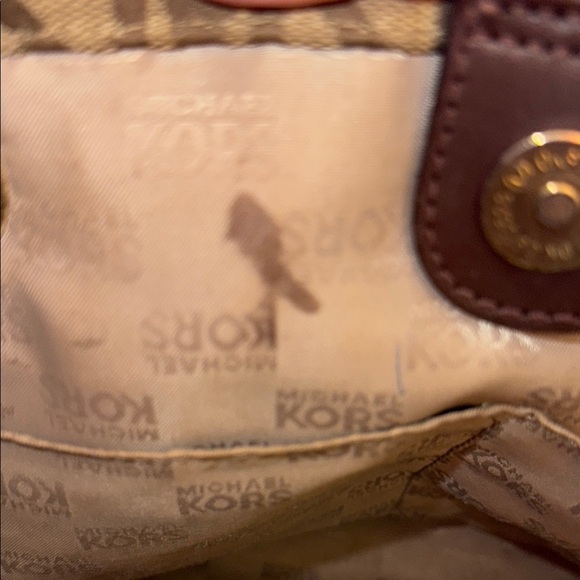 Michael Kors Brown Monogram Tote Bag - Picture 5 of 6